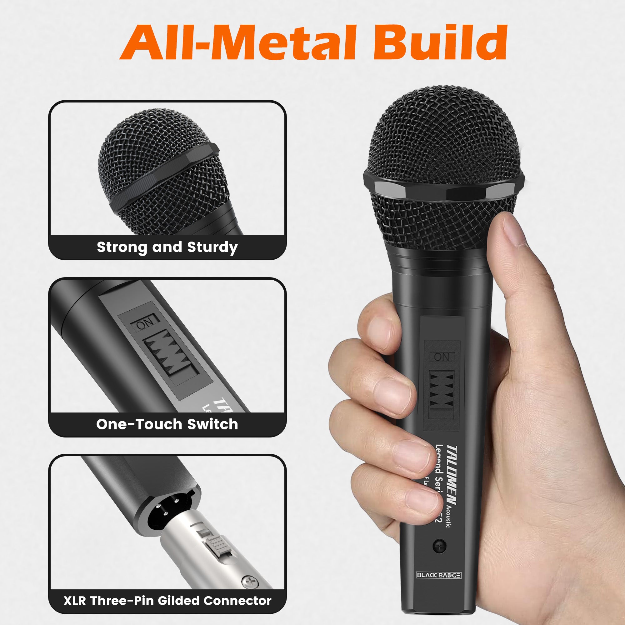 Talomen L52【Black Badge】| Microfono vocale professionale