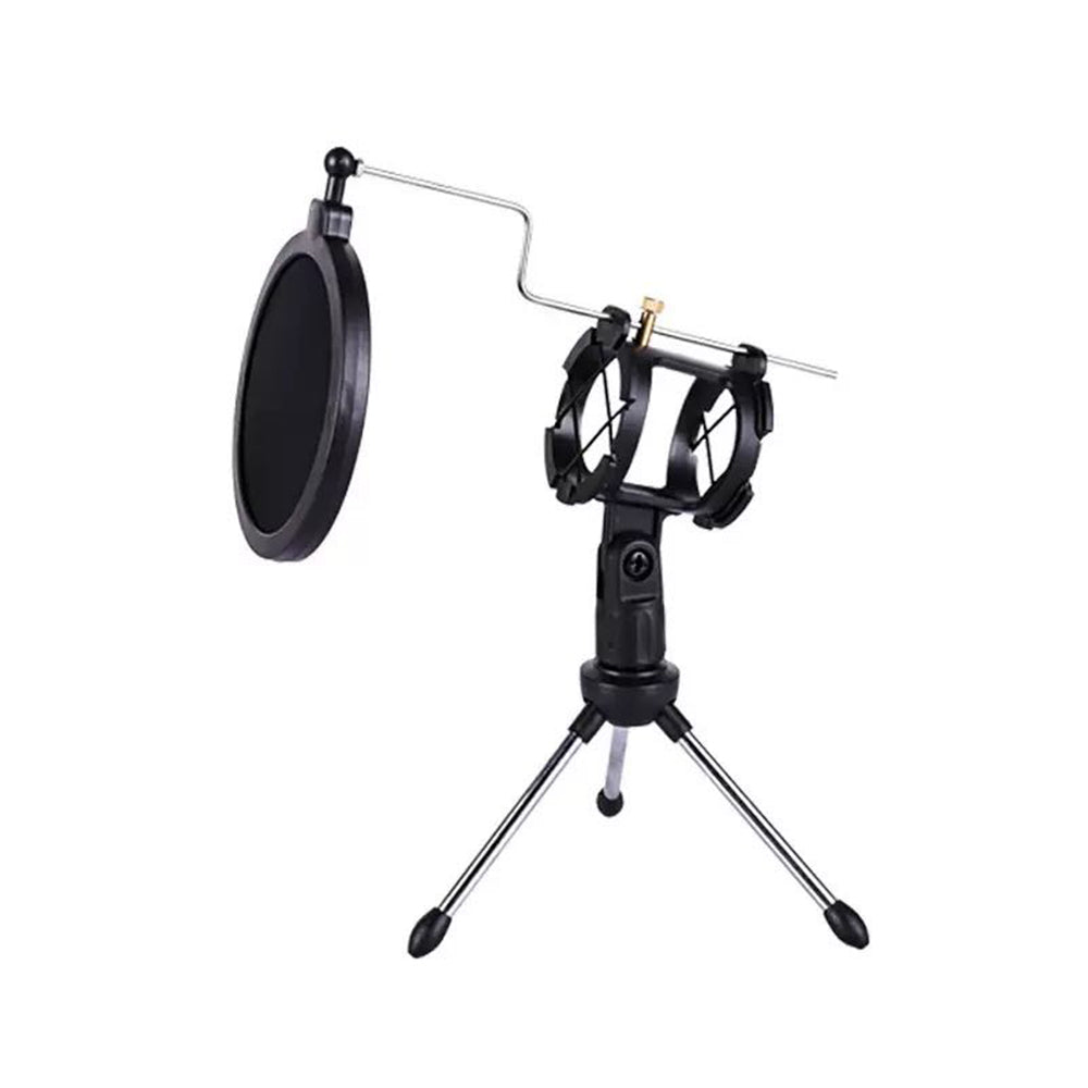Mikrofon-Tischstativ mit Pop-Filter